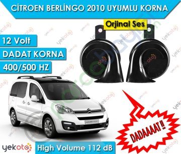 Citroen Berlingo Uyumlu 12V Dadat Korna 400/500 Hz 112 Db High Volume 2 Adet