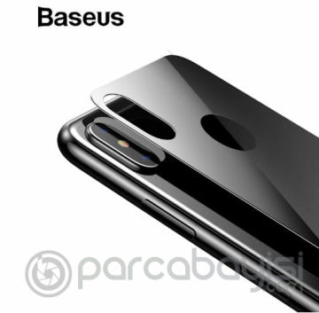 Baseus İphone Xs Max 6.5 Renkli Arka Cam Koruyucu 0.3mm
