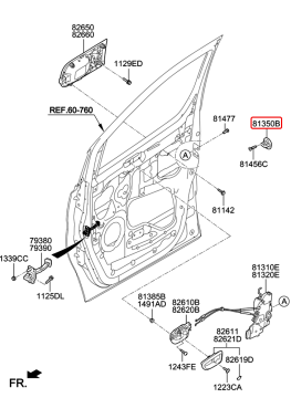 Kia Rio Kapı Kilit Karşılığı Orjinal | 813501D000