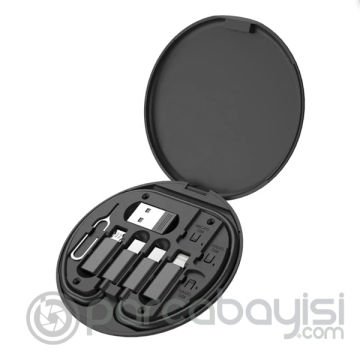 ALLY 6in1 iPhone+ Type-C Seyahat için 60W Hızlı Şarj Kablo Seti