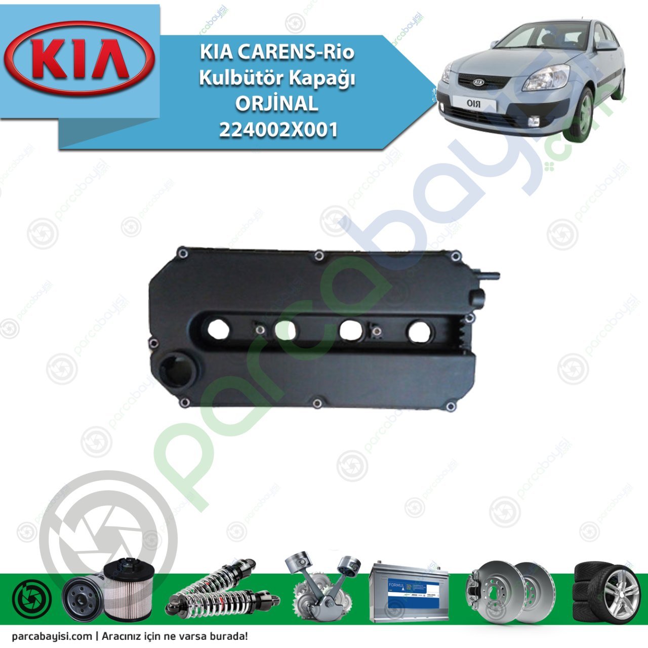 Kia Carens-Rio Kulbütör Kapağı Orjinal | 224002X001