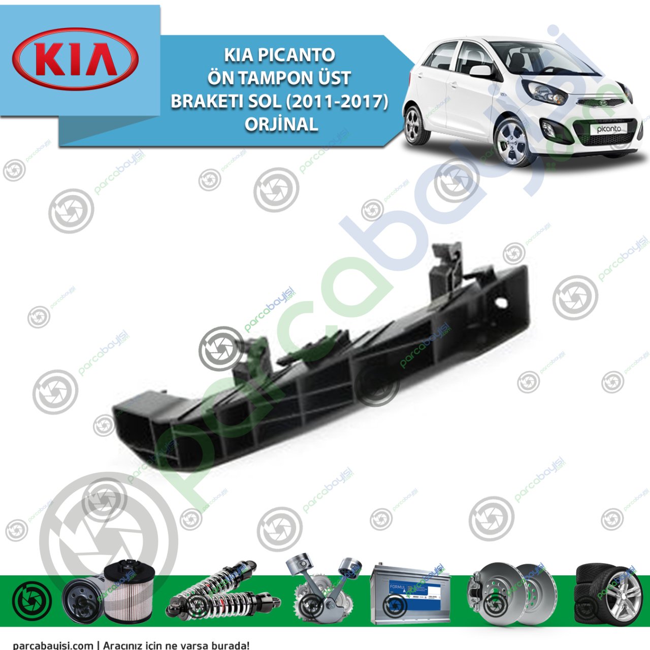 Kia Pıcanto Ön Tampon Üst Braketı Sol (2011-2017) Orijinal | 865171Y000