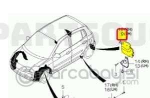 Kia Picanto Arka Tozluk Sol Orjinal | 8682107000