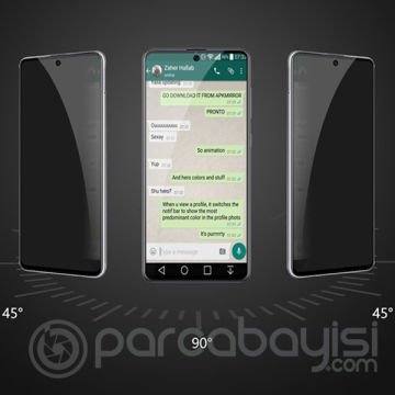 ALLY SM Galaxy A71 3D Full Privacy Gizlilik Tempered Cam Ekran Koruyucu