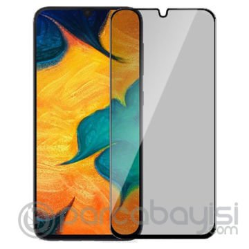 ALLY SM Galaxy A42 3D Full Privacy Gizlilik Tempered Cam Ekran Koruyucu