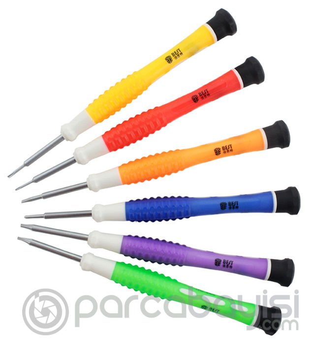 Best-886b 6 Parça Telefon ve Saat Profesyonel Tornavida Tamir Seti