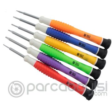 Best-886e 6 Parça Telefon ve Saat Profesyonel Tornavida Tamir Seti