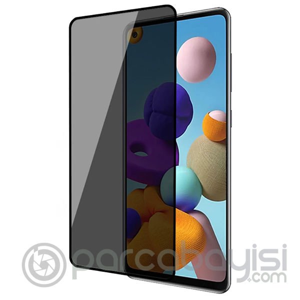 Xiaomi Mi 10T-10T Pro 3D Full Privacy Gizlilik Tempered Cam Ekran Koruyucu