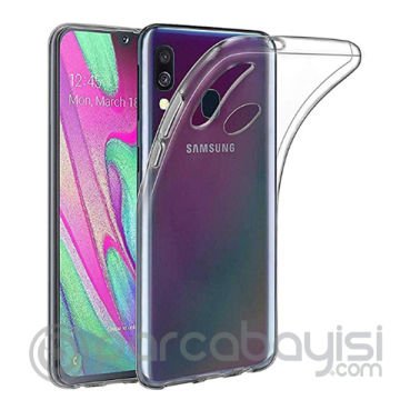 Ally Sm Galaxy A40 Ultra Koruma Soft Şeffaf Silikon Kılıf
