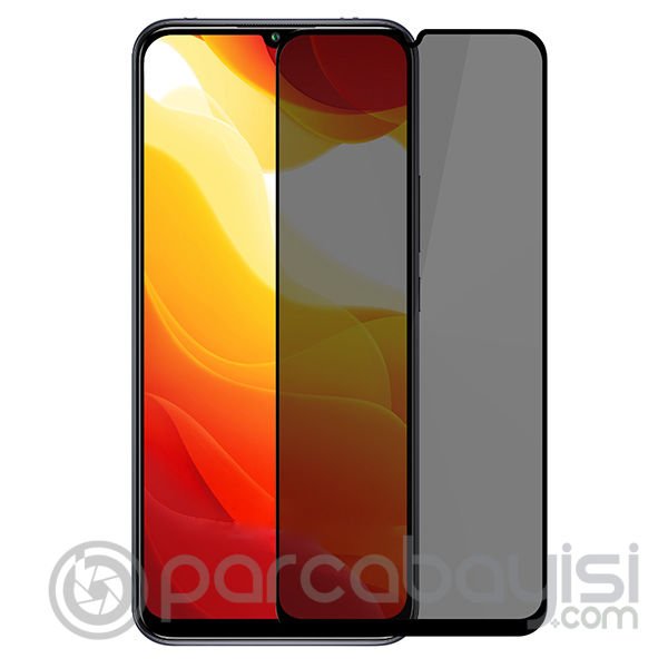 Xiaomi Mi 10 Lite 3D Full Privacy Gizlilik Tempered Cam Ekran Koruyucu