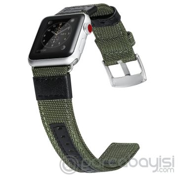 Ally Apple Watch 7-8 45mm 6-5-4 44mm Jeep Nylon Kayış Kordon 3-2-1 42mm