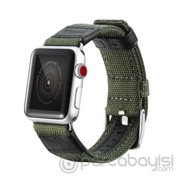 Ally Apple Watch 7-8 45mm 6-5-4 44mm Jeep Nylon Kayış Kordon 3-2-1 42mm
