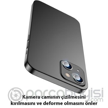ALLY İPhone 14 Tempered Glass Cam Kamera Koruyucu