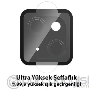 ALLY İPhone 14 Tempered Glass Cam Kamera Koruyucu