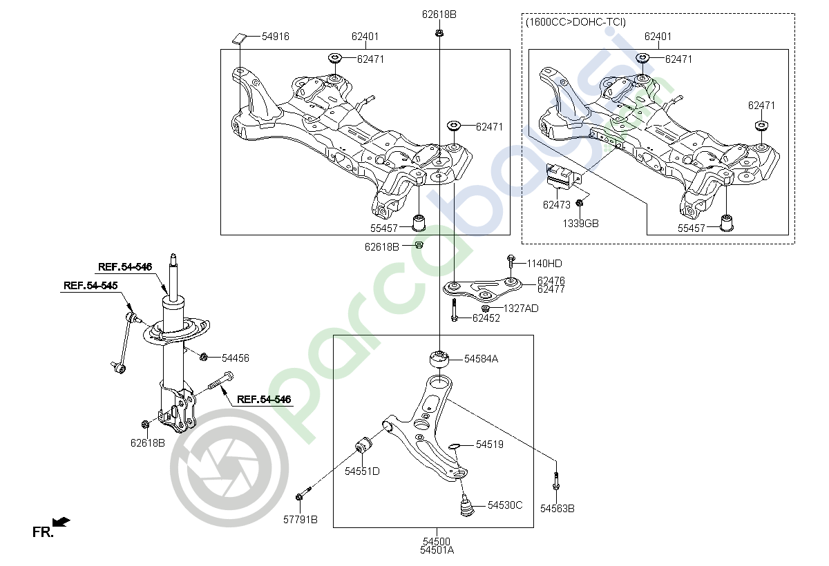 Kia Cerato Komple Travers (2016-2018) Orjinal | 62405A7600