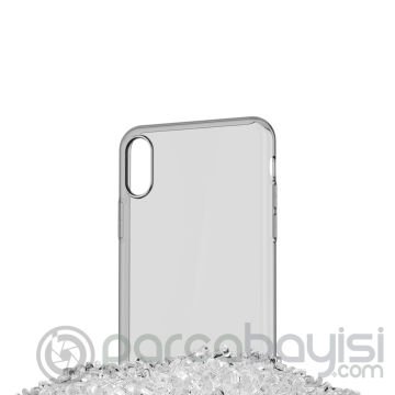 Baseus İphone Xs Max 6.5 Kılıf Simple Şeffaf Gel Darbe Emici Silikon Kılıf