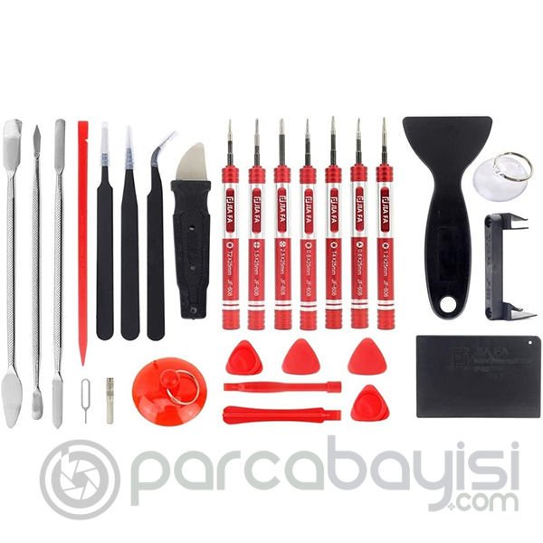 JİAFA JF-8175 28 Parça Çok Fonksiyonlu Cep Telefonu Tamir Seti,iPhone, MacBook
