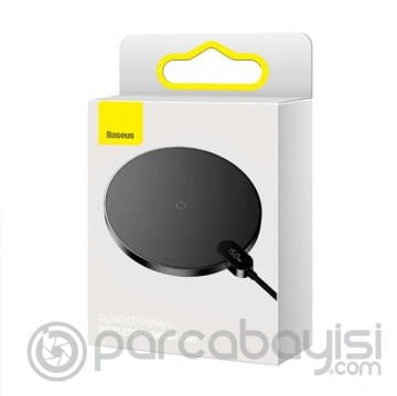 Baseus Dijital LED Ekran 15W Gen2 Hızlı Kablosuz Şarj Cihazı