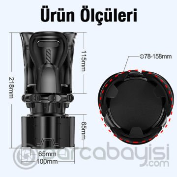 ALLY SB-6099 Araç İçi Ayarlanabilir Bardak Ve Şişe Tutucu