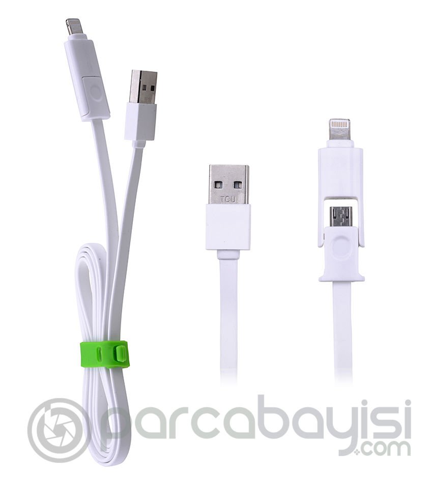 Ally 2in1 İphone Lightning Ve Micro Usb Data Kablo