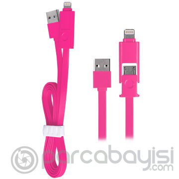 Ally 2in1 İphone Lightning Ve Micro Usb Data Kablo