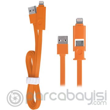 Ally 2in1 İphone Lightning Ve Micro Usb Data Kablo