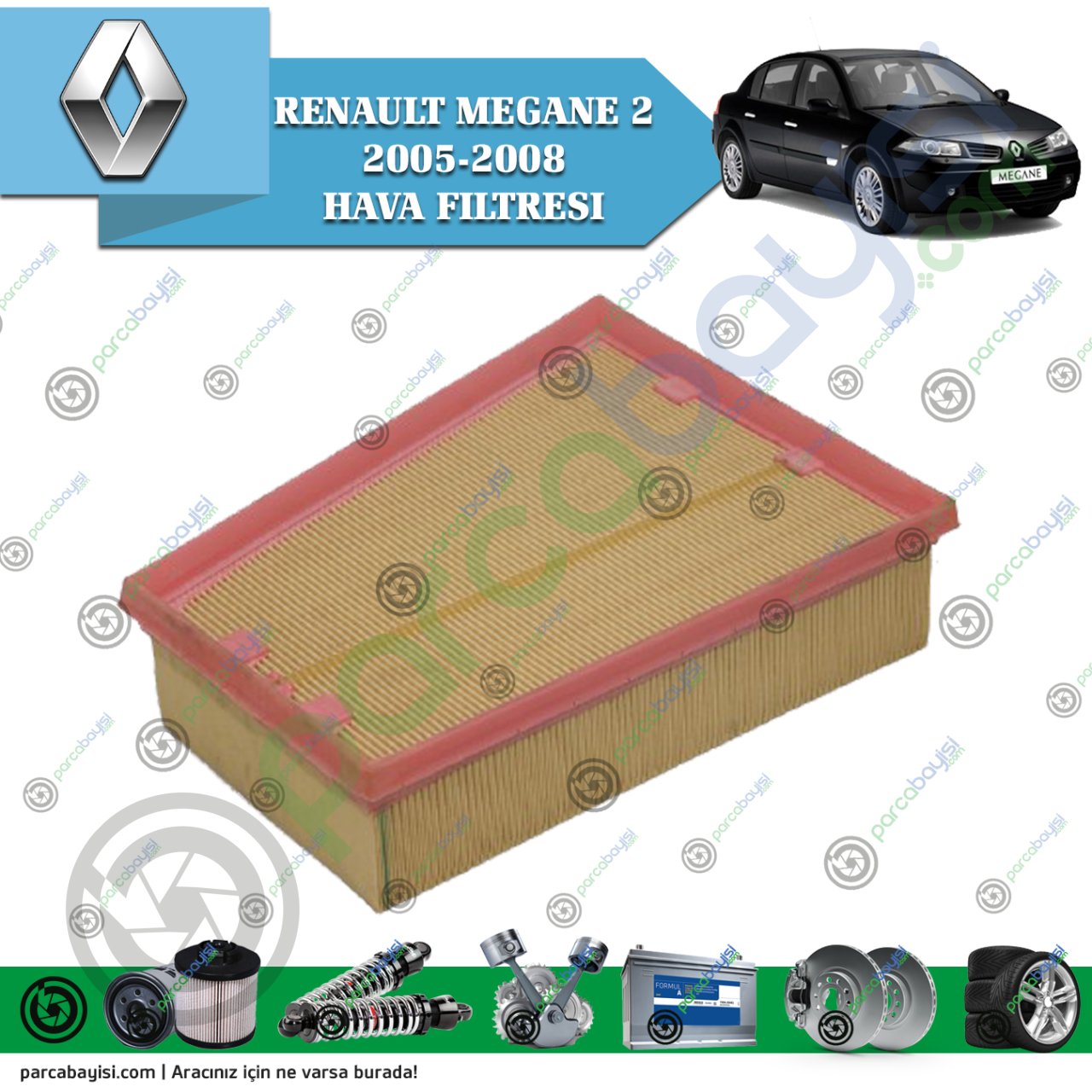 Renault Megane 2 Hava Filtresi 8200166615
