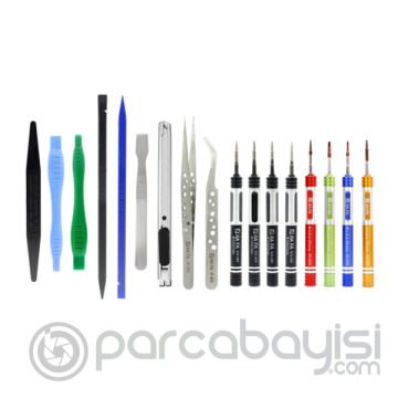 JİAFA JF-8174 17 Parça Çok Fonksiyonlu Cep Telefonu Tamir Seti