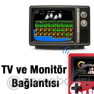 ALLY Sup 400 Nostalji Oyunlu Taşınabilir Retro Mini Atari Gameboy