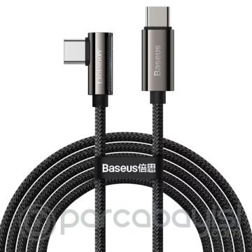 Baseus Legend Series Elbow 100W Type-C to Type-C Hızlı Şarj Kablosu 2m