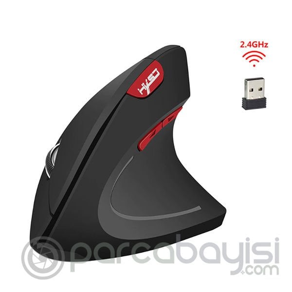 HXSJ T24 2400 DPI Kablosuz Dikey Fare 2.4G Optik Mouse