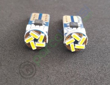 Yekled T10 Park Dipsiz Ampul 15 Led Beyaz Işık Canbus Arıza Kesicili 12V Park- Plaka - İç Aydınlatma 2 Adet