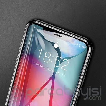 Baseus İPhone XR 6.1,İPhone 11  2019 Full Kaplama Kırılmaz Cam Koruyucu