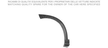 DODİK ARKA SAĞ ÇAMURLUK  SİYAH OPEL CORSA 2000> | 9227308 | 9227308