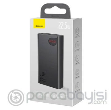 Baseus 22.5W Hızlı Şarj 20000 mAh Powerbank Metal Kasa LED Göstergeli
