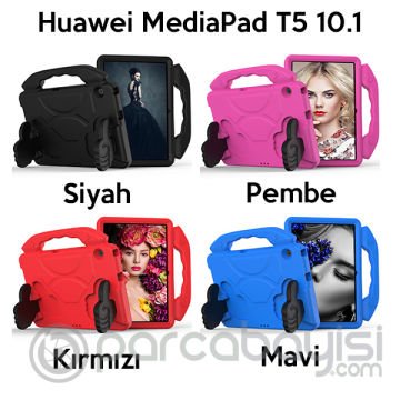 Huawei MediaPad T5 10.1 Kılıf Eva Çocuk Shockproof Standlı Taşınabilir