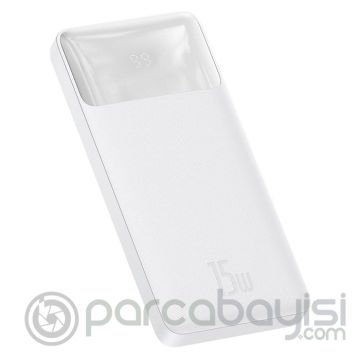 Baseus Bipow 15W Hızlı Şarj 10000 mAh LED Göstergeli Powerbank