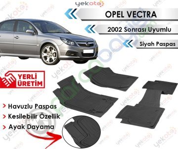 Opel Vectra 2002 Sonrası Uyumlu Havuzlu Kesilebilir Siyah Paspas