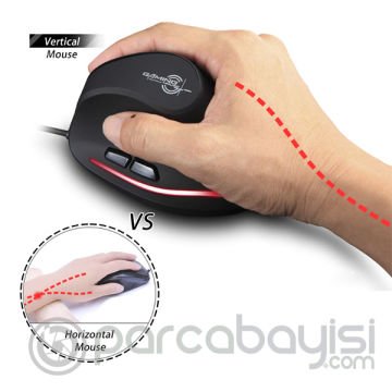 ZELOTES T-20 3200 DPI Dikey Fare Ergonomik Oyuncu Mouse