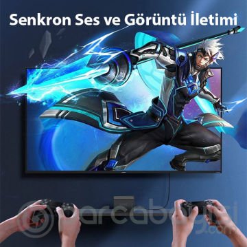 Baseus High Definition HDMI To HDMI Yüksek Çözünürlüklü Görüntü Kablosu - 4K 60Hz 3D HDR 18Gbps 5m