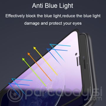 İPhone 11 Pro Max -6.5- Xs Max Anti Blue Light 3D Full  Cam Ekran Koruyucu