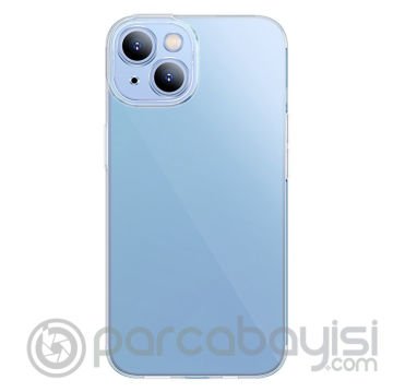 Baseus Simple Case iPhone 14 6.1 Kamera Korumalı İnce Silikon Şeffaf Kılıf