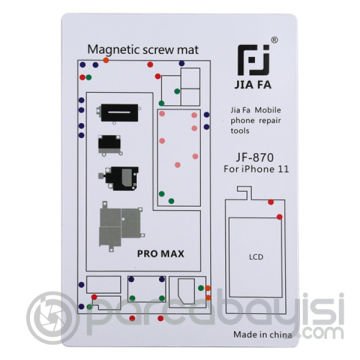 JIAFA JF-870 iPhone 11 Pro Max Mıknatıslı Çalışma Hasırı Vida Gostergeli