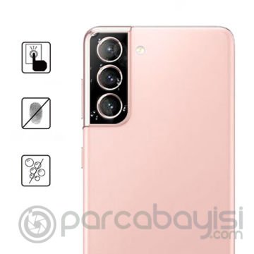 ALLY SM Galaxy S21 HD 3D Full Tempered Cam Kamera Koruyucu