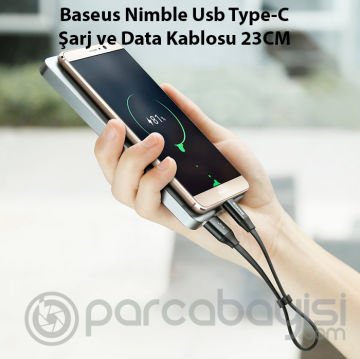 Baseus Nimble Usb Type-C Şarj ve Data Kablosu 23CM