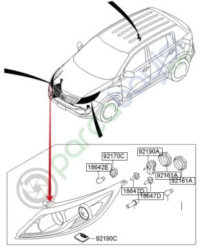 Kia Sportage Far Sol Orjinal | 921013W121