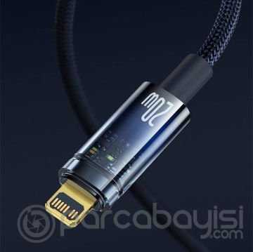 Baseus Explorer Series Auto Power 20W Type-C to iPhone Lightning Hızlı Şarj ve Data Kablosu 2m