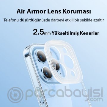 Baseus Illusion Series iPhone 14 Pro Silikon Kılıf +Tempered Ekran Koruyucu +4x Kamera Koruyucu Set