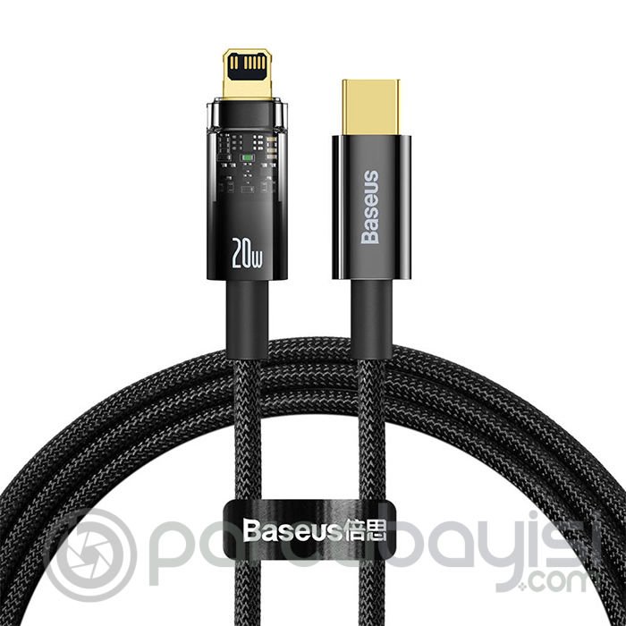 Baseus Explorer Series Auto Power 20W Type-C to iPhone Lightning Hızlı Şarj ve Data Kablosu 1m