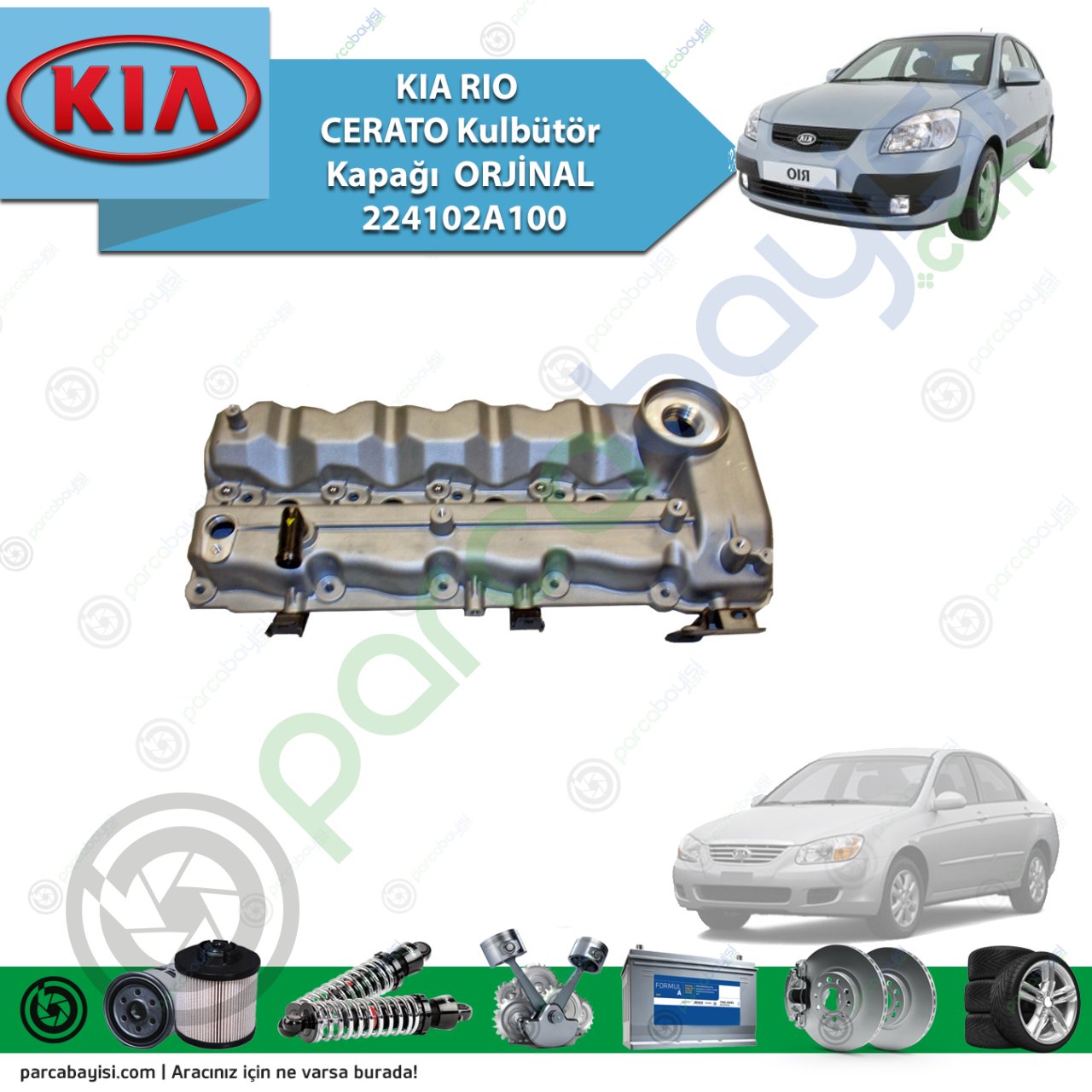 Kia Rio - Cerato Kulbütör Kapağı Orjinal | 224102A100